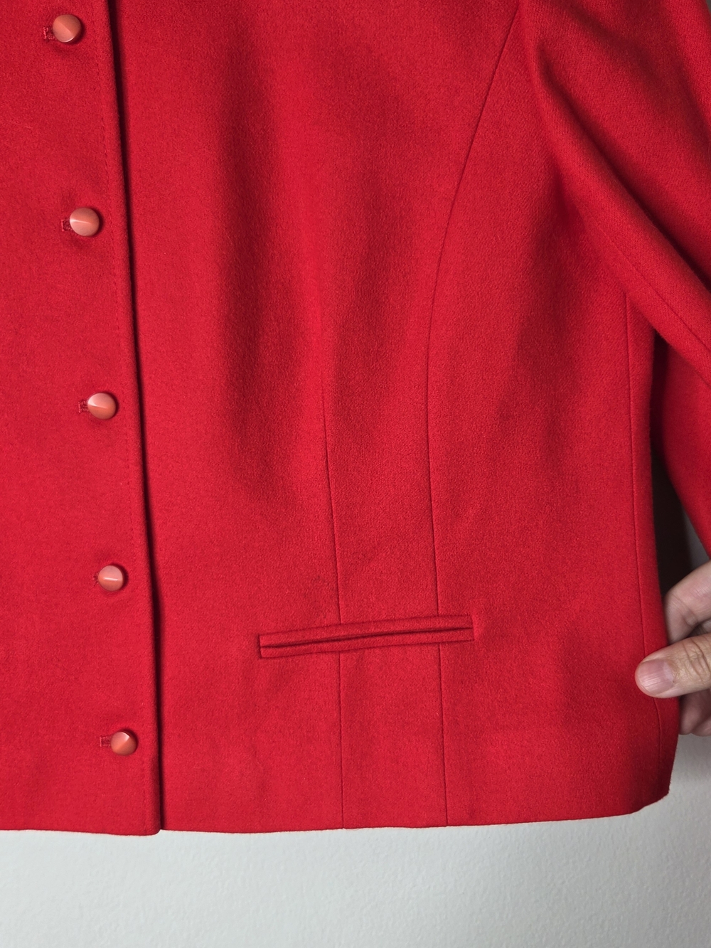 Vintage Pendleton Cropped 100% Virgin Wool Blazer - Picture 5 of 8